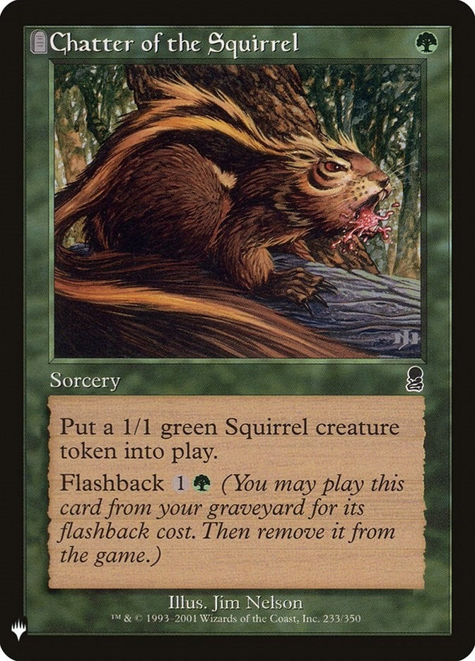Chatter of the Squirrel (233) [LIST] - MTG Single