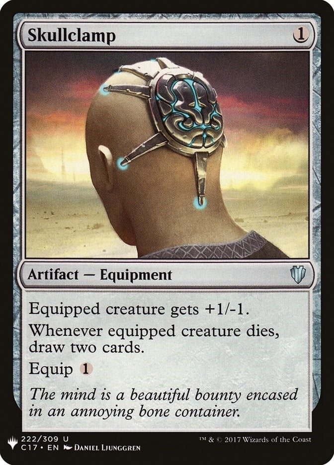 Skullclamp (C17) (222) [LIST] - MTG Single