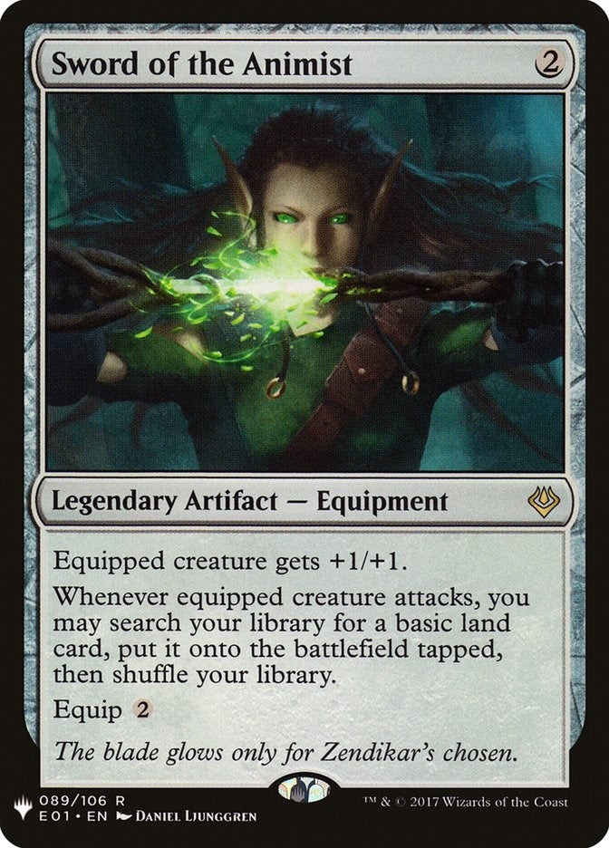 Sword of the Animist (E01) (89) [LIST] - MTG Single