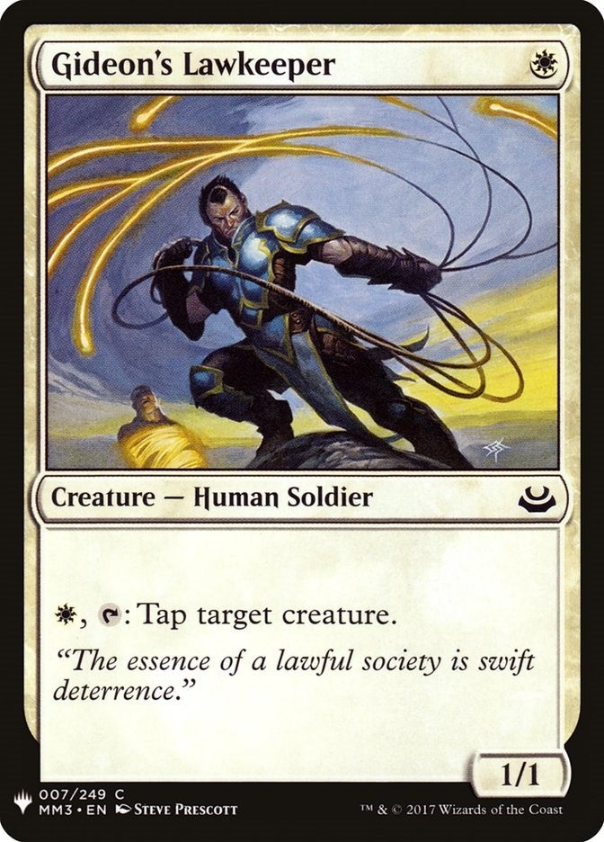 Gideon’s Lawkeeper (7) [LIST] - MTG Single