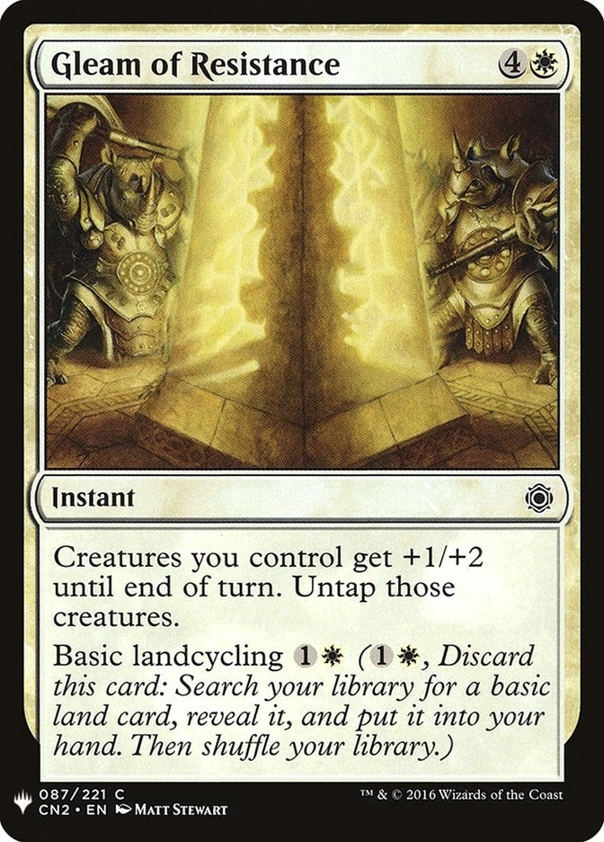 Gleam of Resistance (87) [LIST] - MTG Single