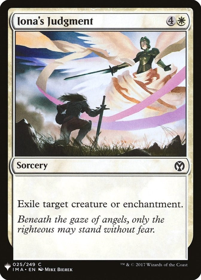 Iona’s Judgment (25) [LIST] - MTG Single