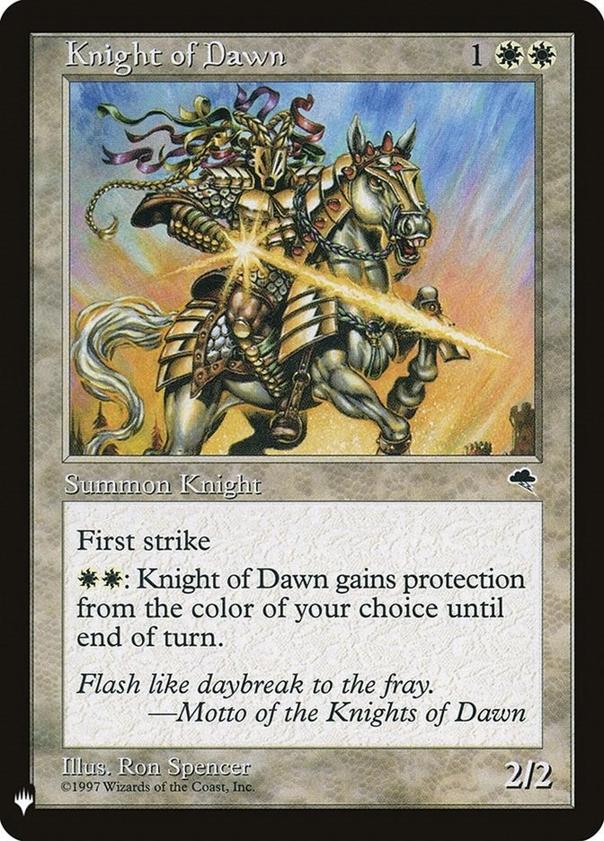 Knight of Dawn (26) [LIST] - MTG Single