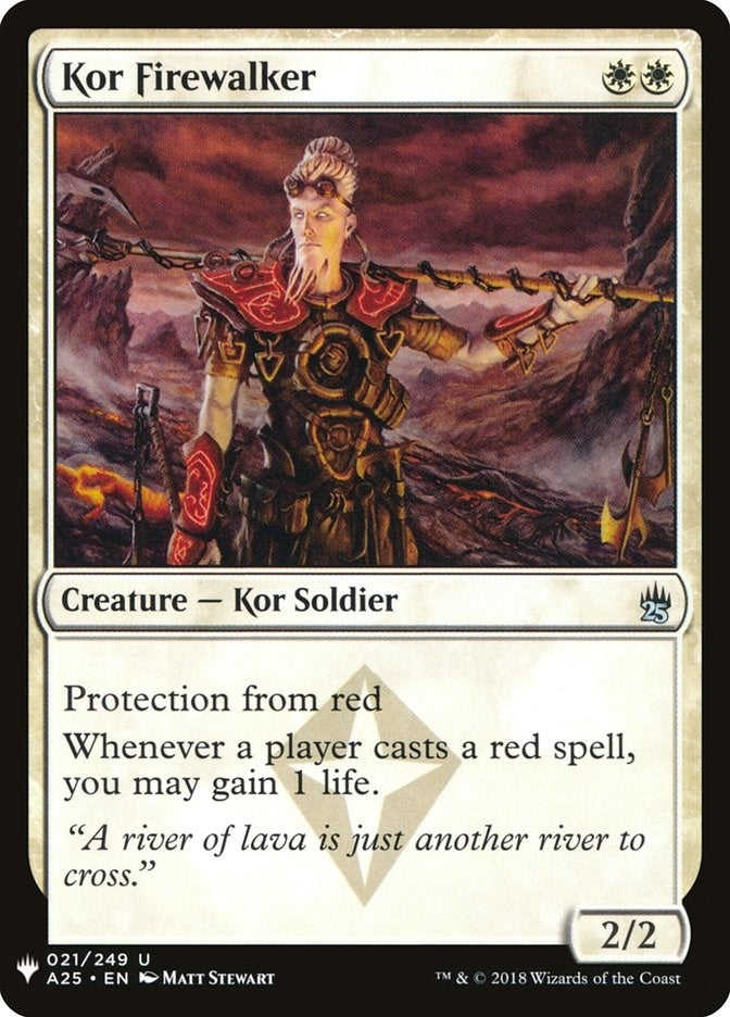 Kor Firewalker (21) [LIST] - MTG Single