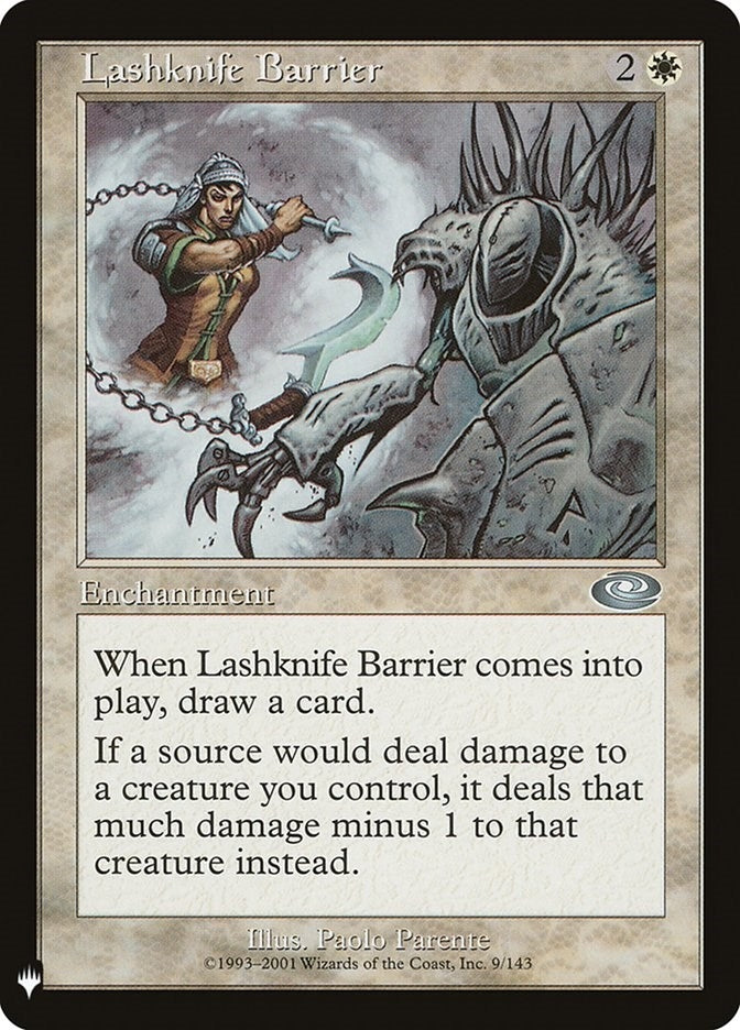 Lashknife Barrier (9) [LIST] - MTG Single