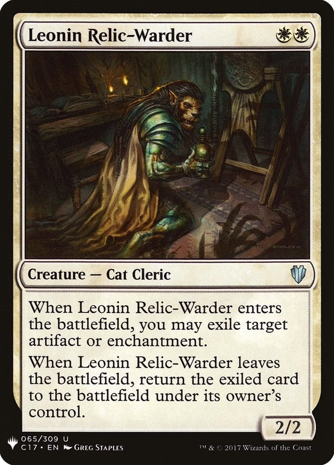 Leonin Relic-Warder (C17) (65) [LIST] - MTG Single