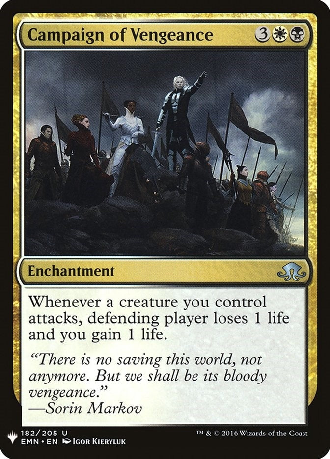 Campaign of Vengeance (182) [LIST] - MTG Single