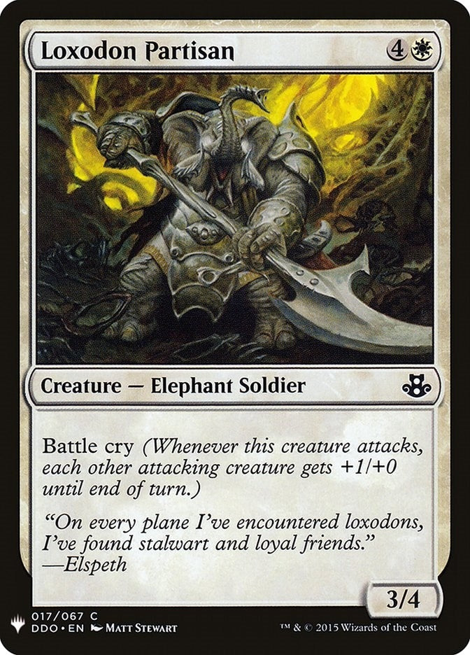 Loxodon Partisan (17) [LIST] - MTG Single