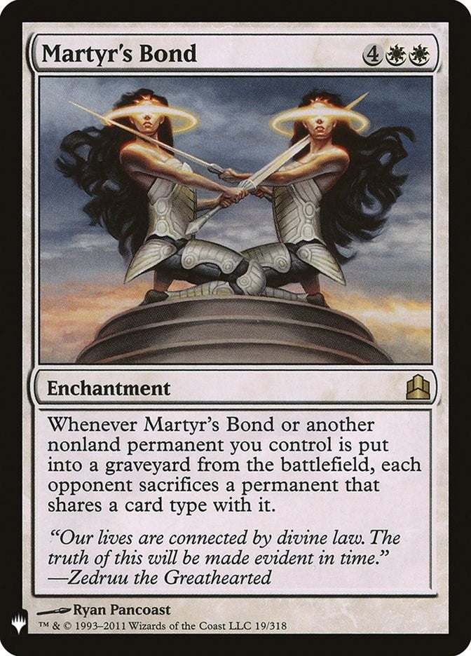 Martyr’s Bond (19) [LIST] - MTG Single