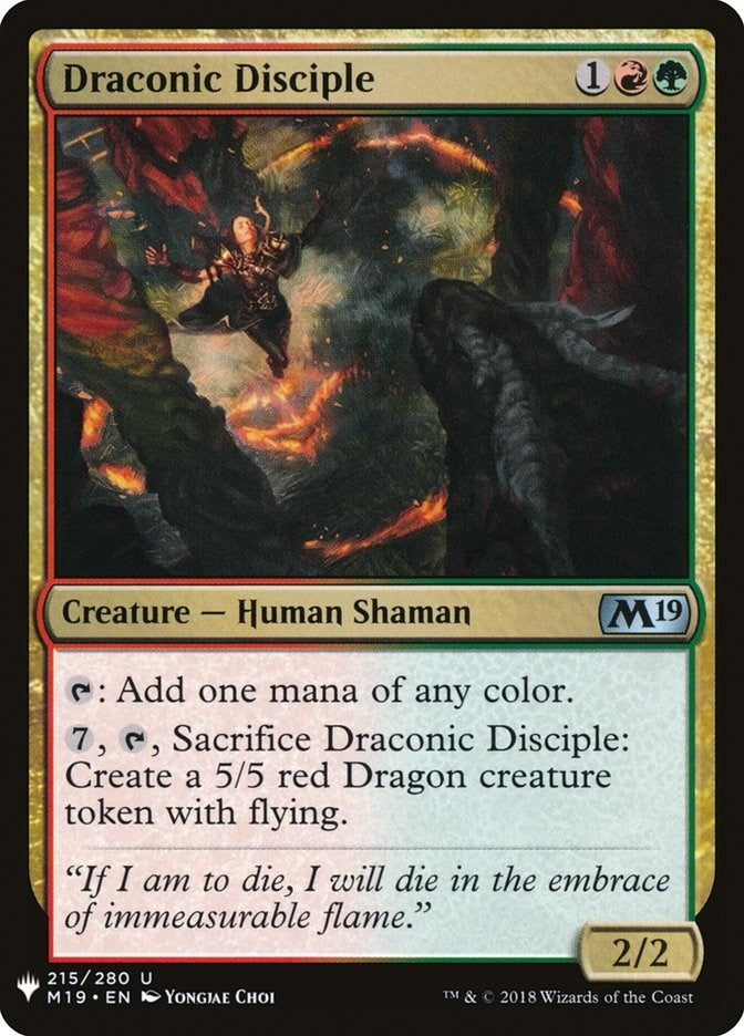Draconic Disciple (215) [LIST] - MTG Single