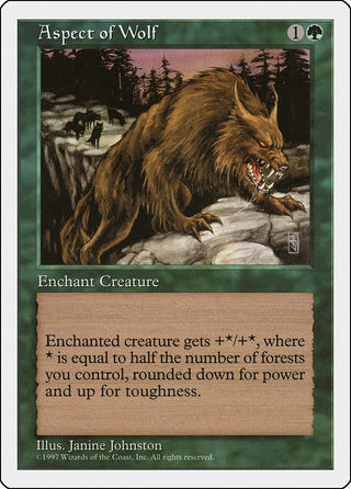 Aspect of Wolf [5ED] - MTG Single