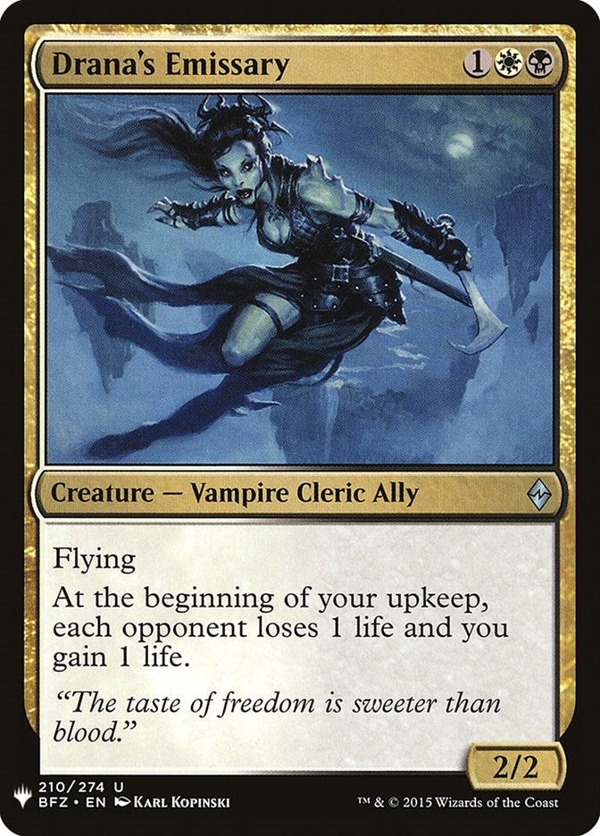 Drana’s Emissary (210) [LIST] - MTG Single