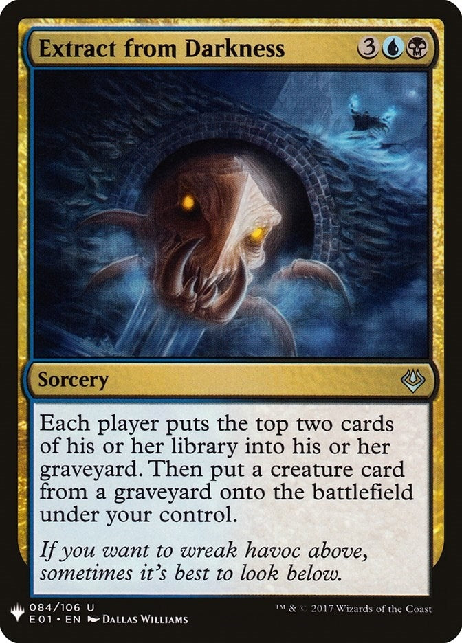 Extract from Darkness (84) [LIST] - MTG Single