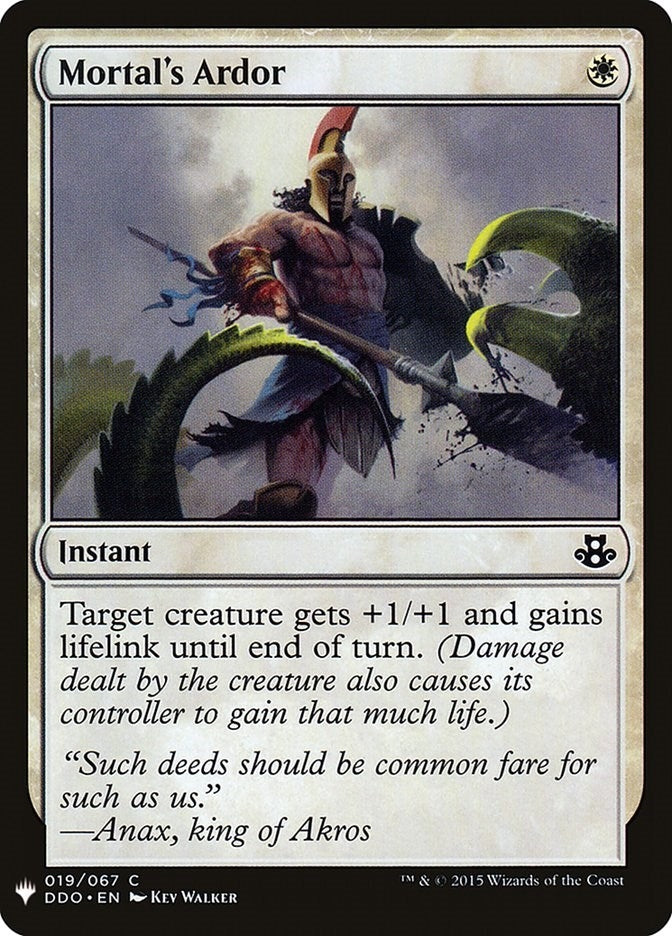 Mortal’s Ardor (19) [LIST] - MTG Single