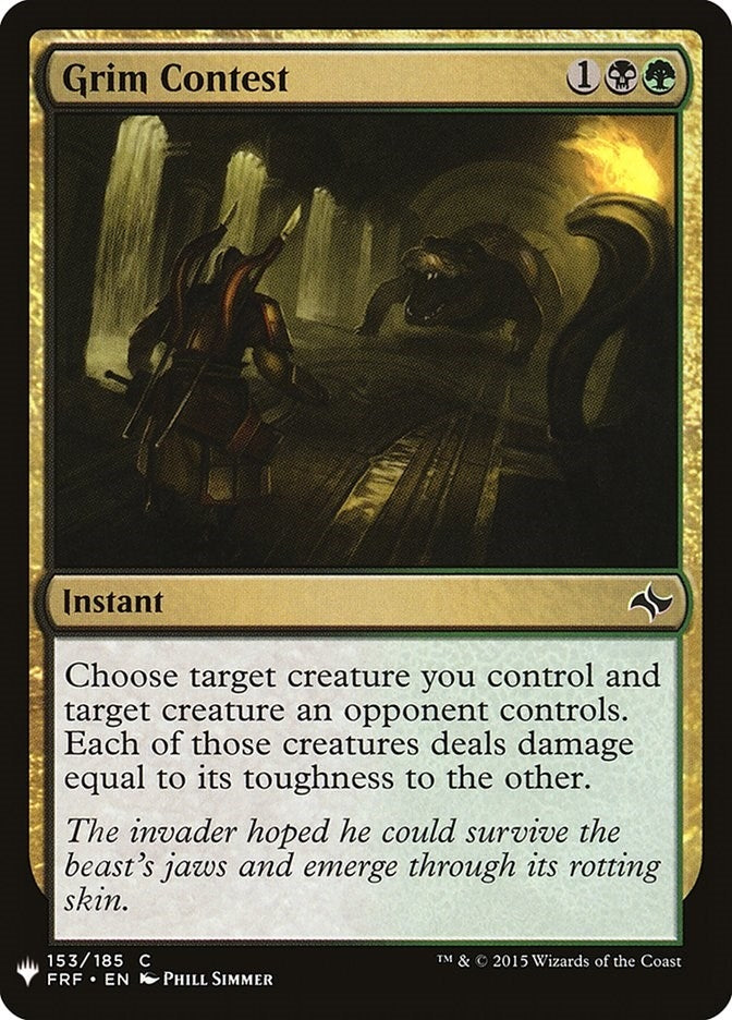 Grim Contest (153) [LIST] - MTG Single