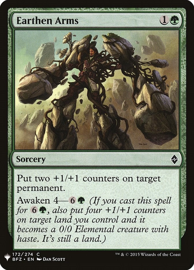 Earthen Arms (172) [LIST] - MTG Single