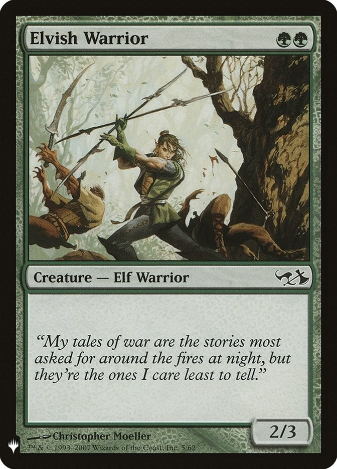 Elvish Warrior (5) [LIST] - MTG Single