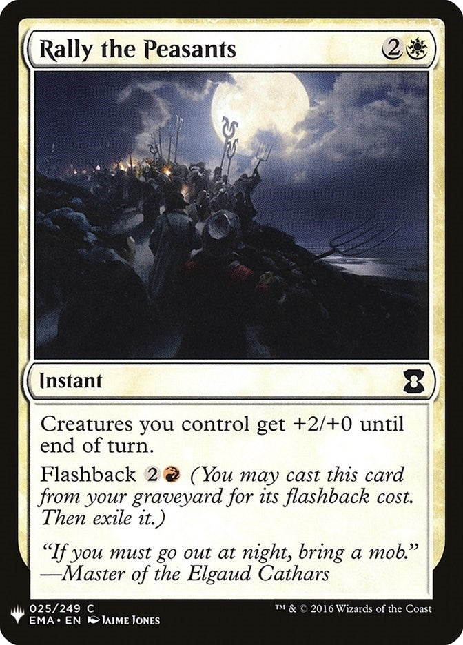 Rally the Peasants (25) [LIST] - MTG Single
