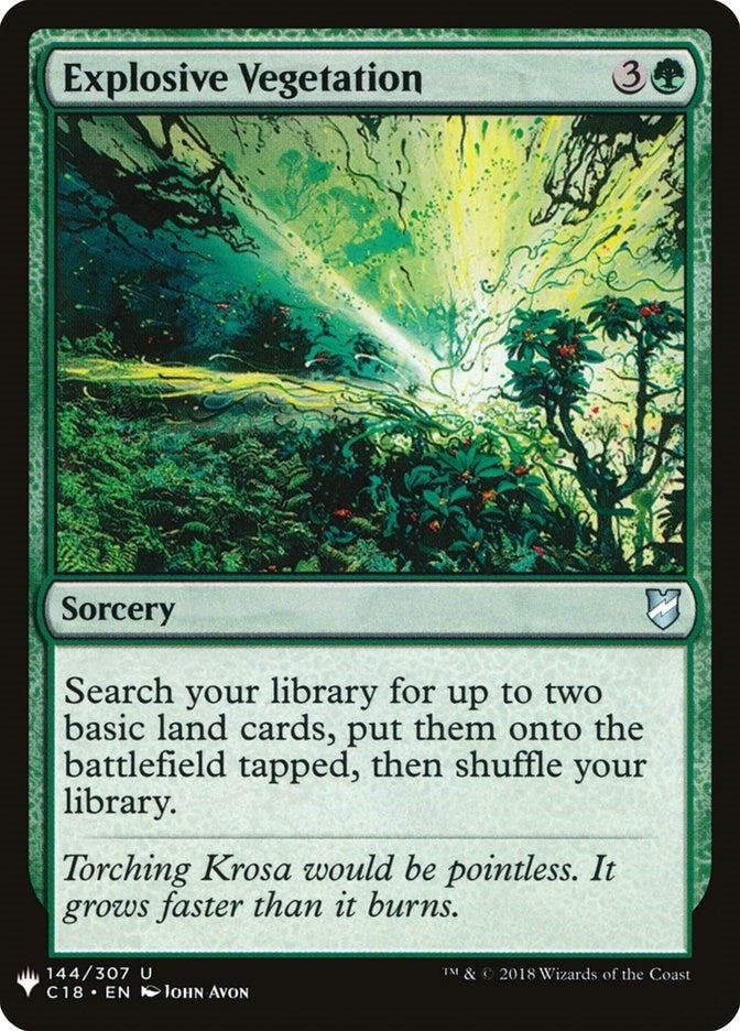 Explosive Vegetation (144) [LIST] - MTG Single