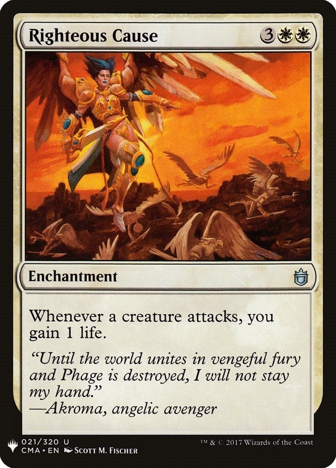 Righteous Cause (21) [LIST] - MTG Single
