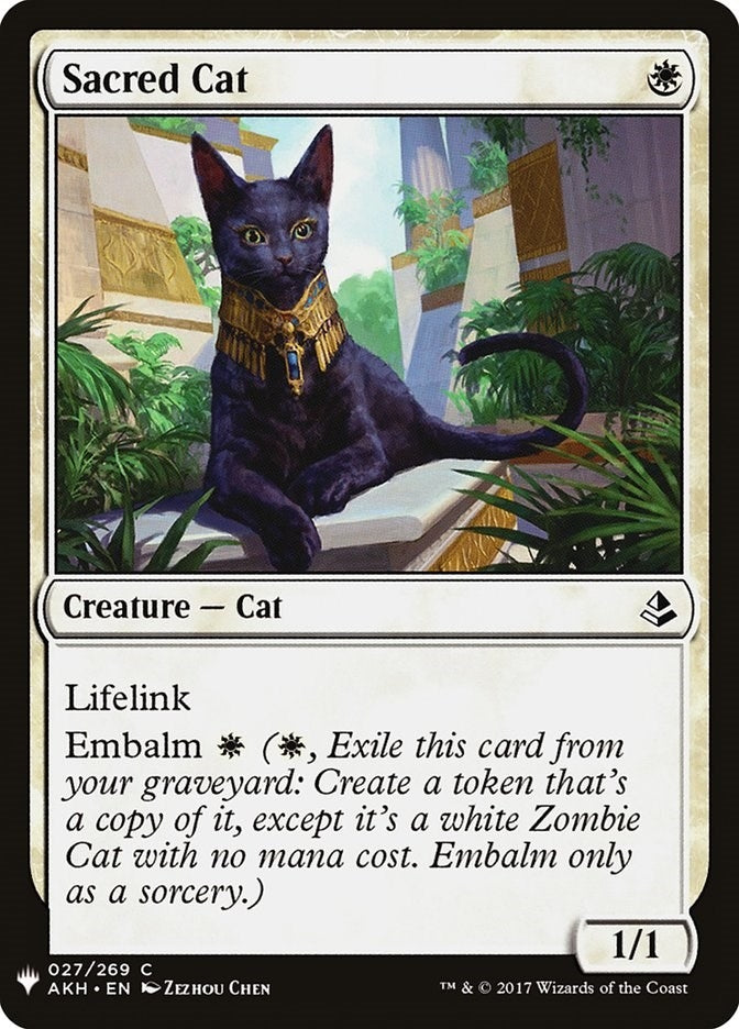 Sacred Cat (27) [LIST] - MTG Single