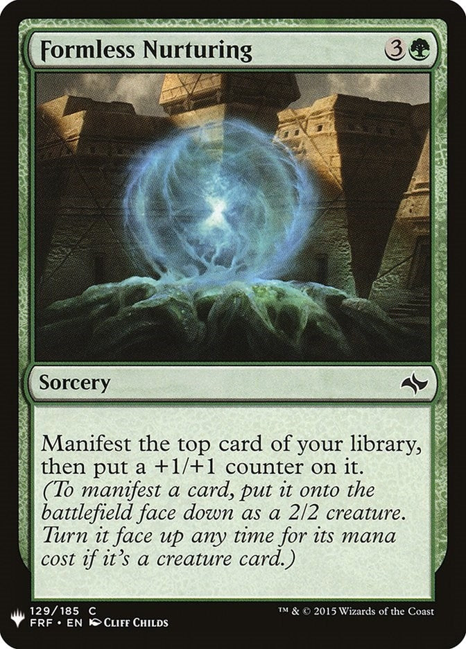 Formless Nurturing (129) [LIST] - MTG Single