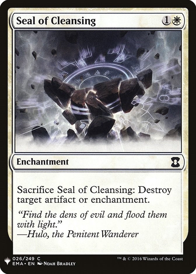 Seal of Cleansing (26) [LIST] - MTG Single