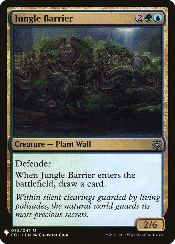 Jungle Barrier (38) [LIST] - MTG Single