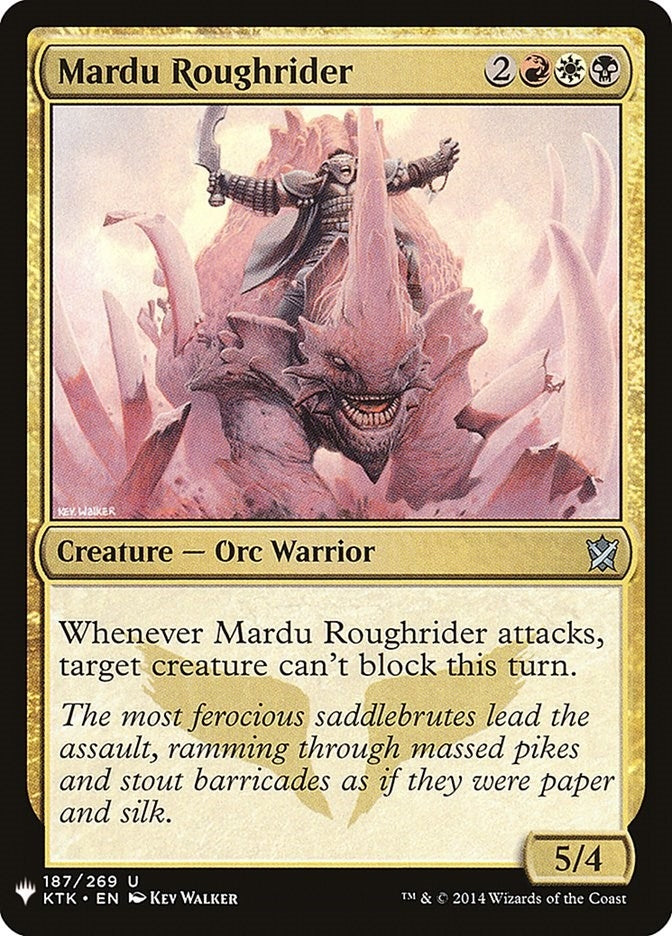 Mardu Roughrider (187) [LIST] - MTG Single