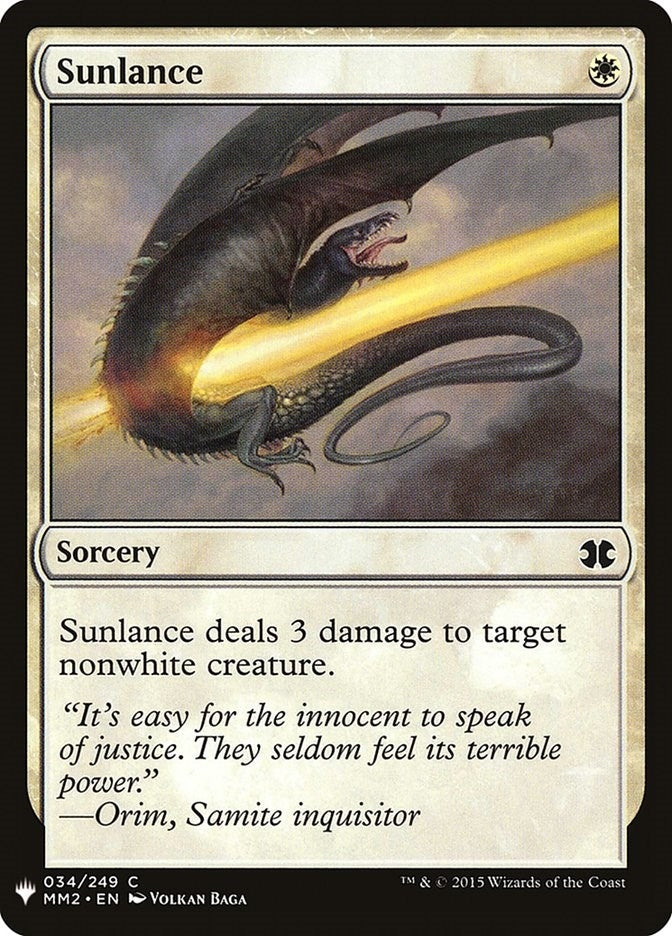 Sunlance (34) [LIST] - MTG Single