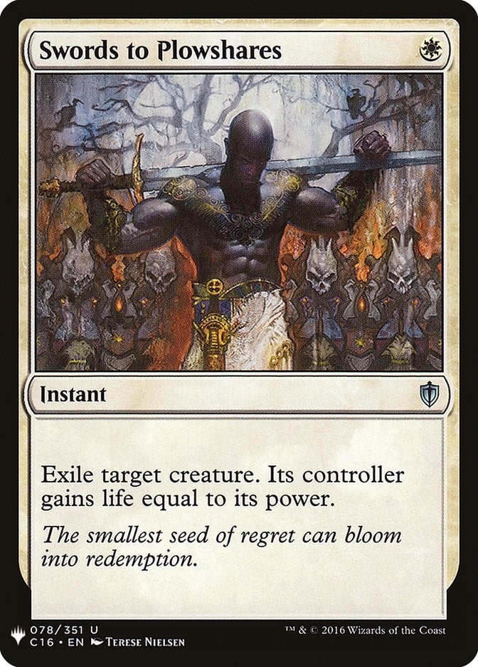 Swords to Plowshares (C16) (78) [LIST] - MTG Single