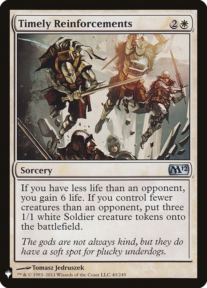 Timely Reinforcements (40) [LIST] - MTG Single