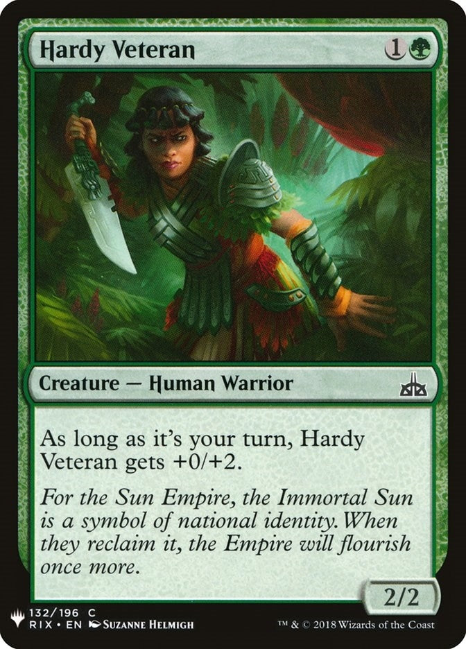 Hardy Veteran (132) [LIST] - MTG Single