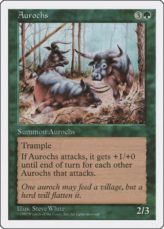 Aurochs [5ED] - MTG Single