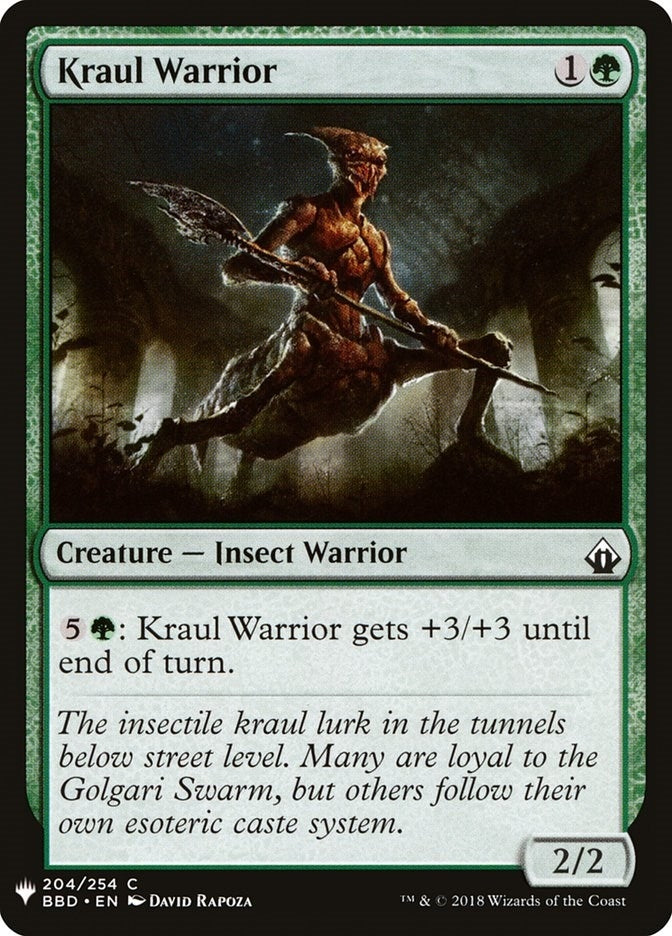 Kraul Warrior (204) [LIST] - MTG Single