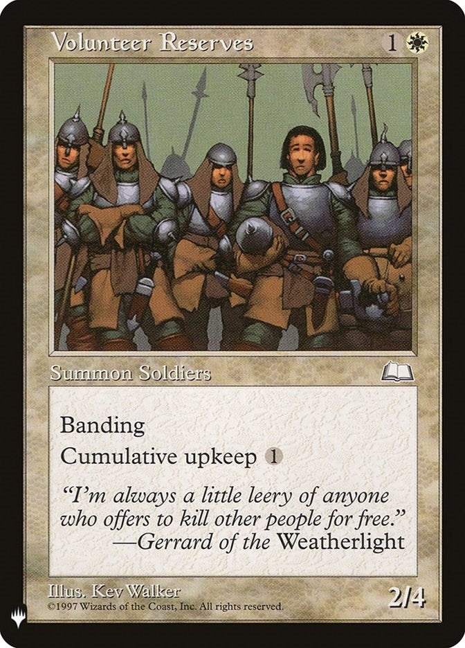 Volunteer Reserves (29) [LIST] - MTG Single