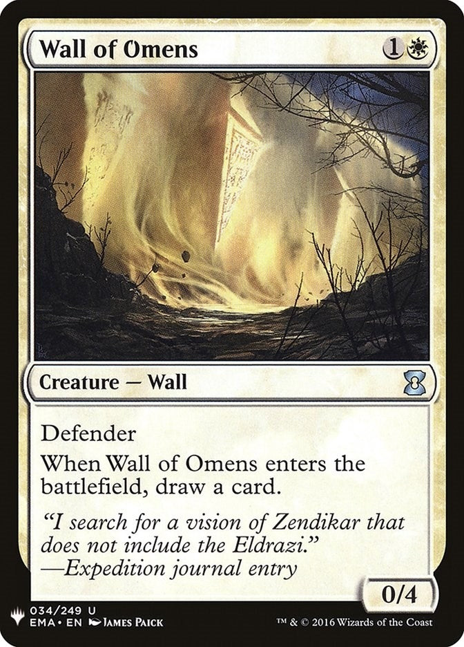 Wall of Omens (EMA) (34) [LIST] - MTG Single