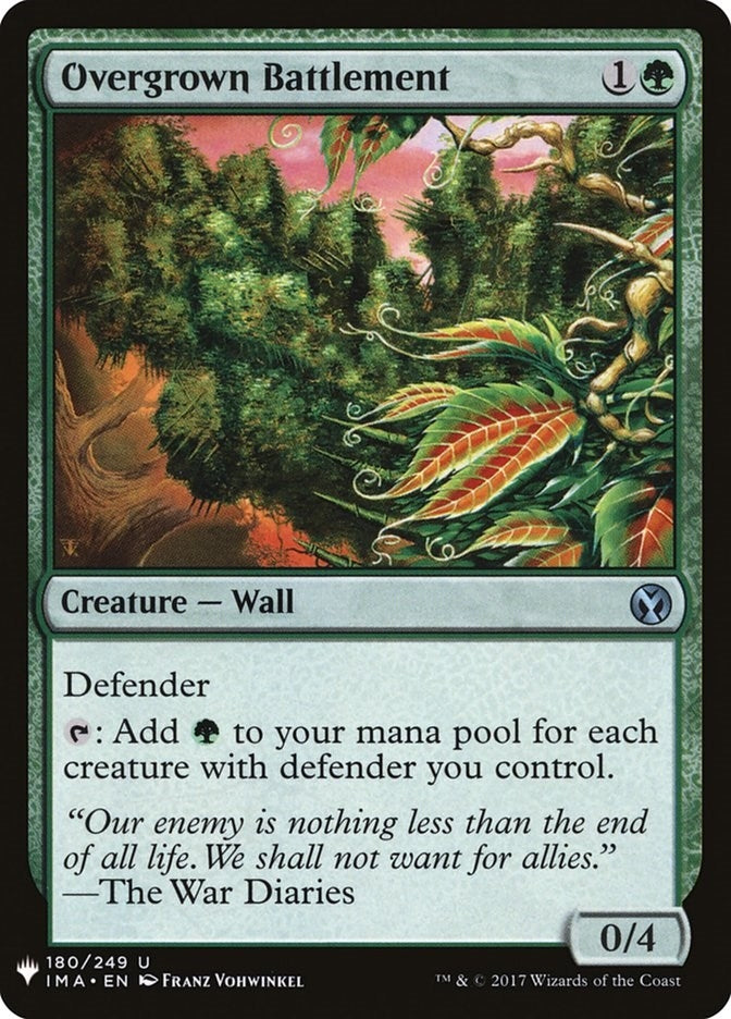 Overgrown Battlement (180) [LIST] - MTG Single