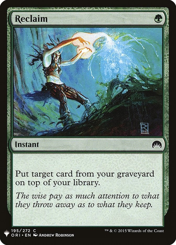 Reclaim (195) [LIST] - MTG Single