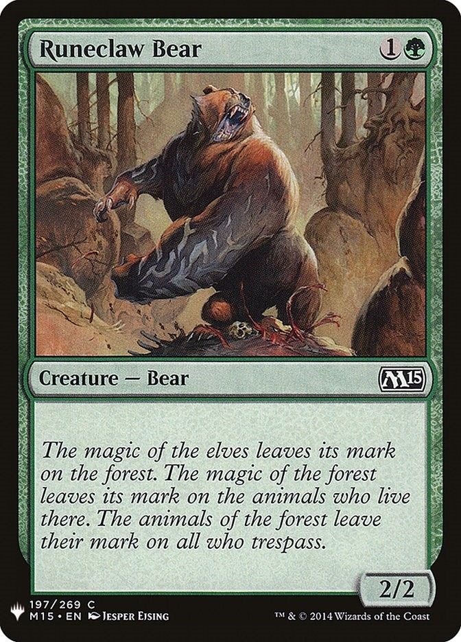 Runeclaw Bear (197) [LIST] - MTG Single