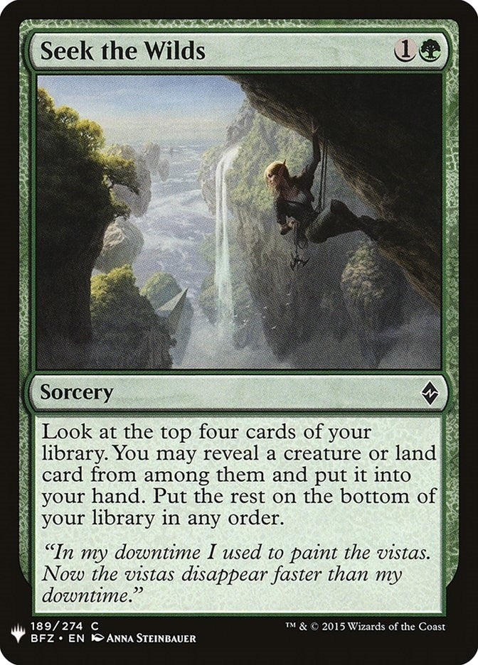 Seek the Wilds (189) [LIST] - MTG Single