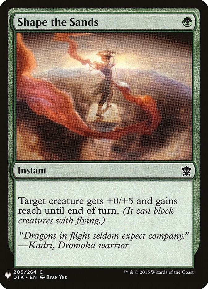 Shape the Sands (205) [LIST] - MTG Single