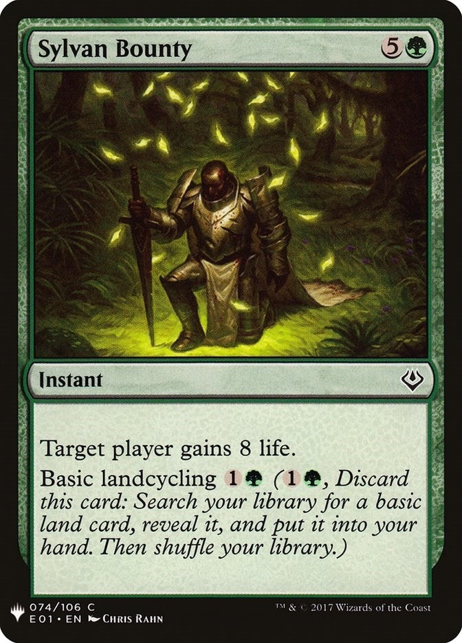 Sylvan Bounty (74) [LIST] - MTG Single