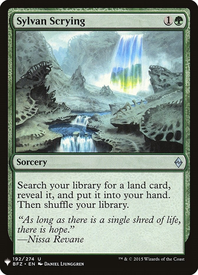 Sylvan Scrying (192) [LIST] - MTG Single