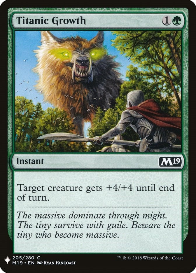 Titanic Growth (205) [LIST] - MTG Single