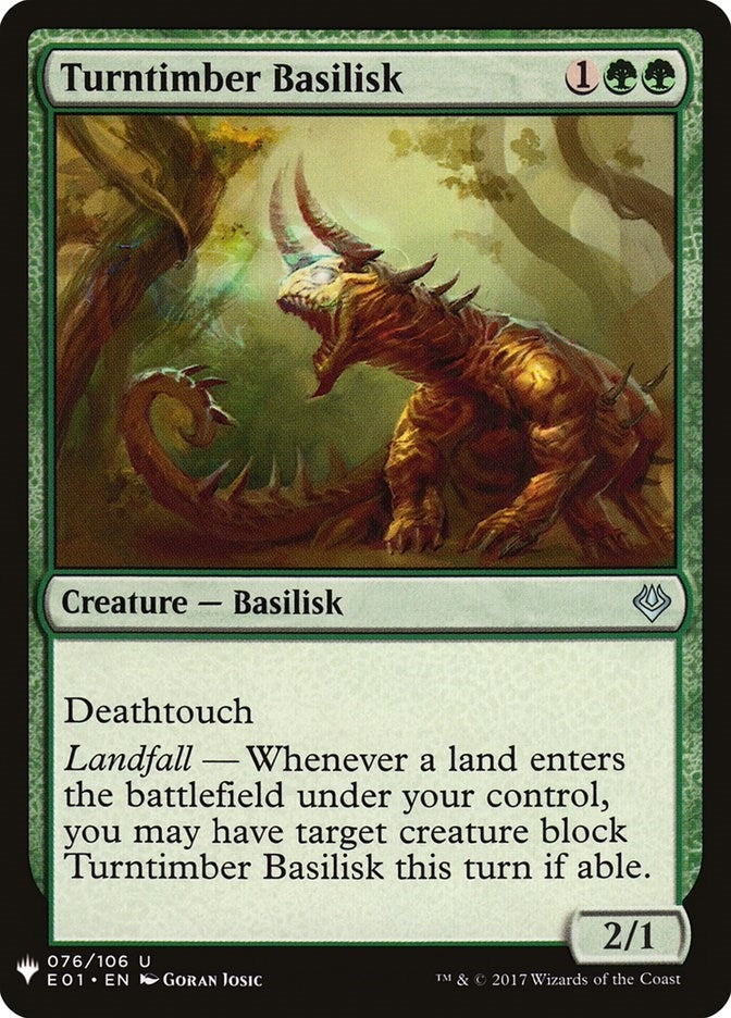 Turntimber Basilisk (76) [LIST] - MTG Single