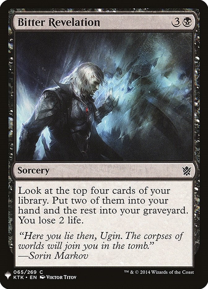 Bitter Revelation (65) [LIST] - MTG Single