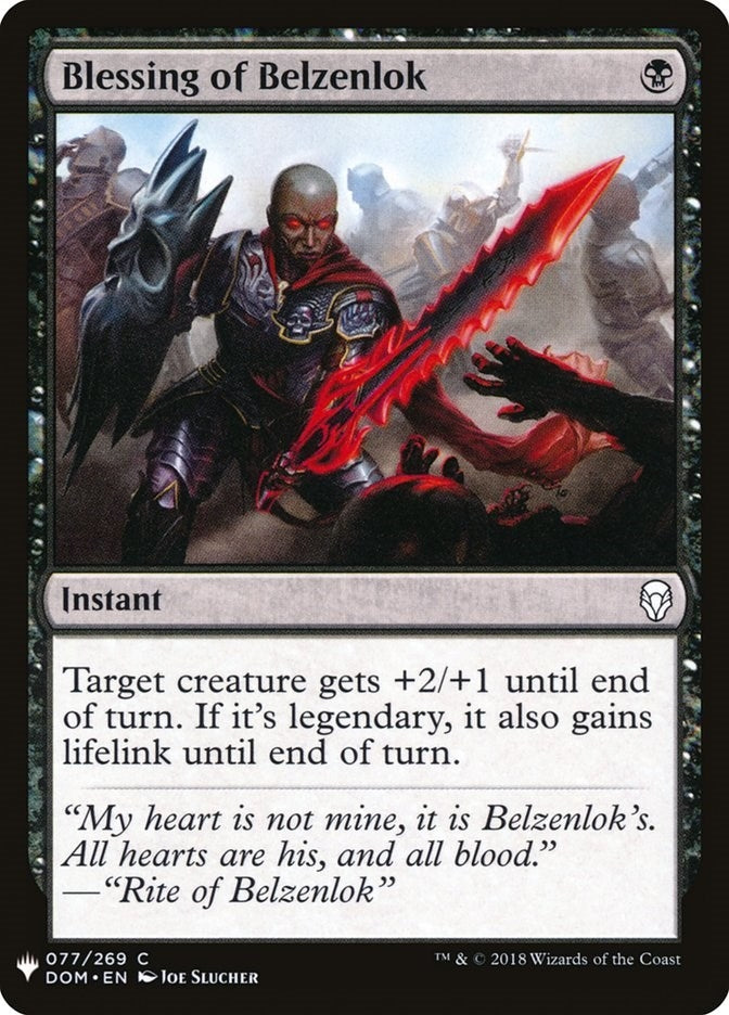 Blessing of Belzenlok (77) [LIST] - MTG Single