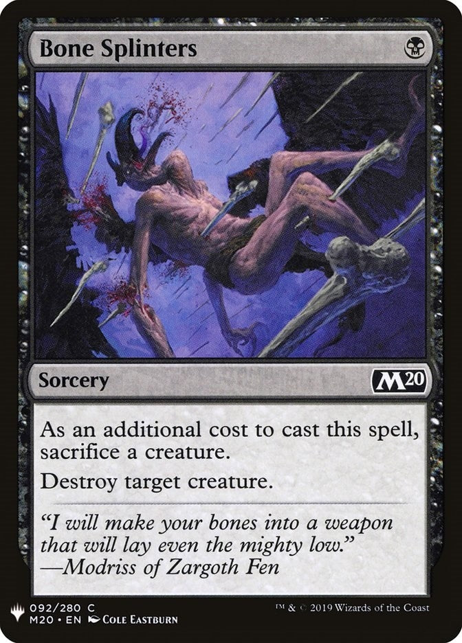Bone Splinters (92) [LIST] - MTG Single
