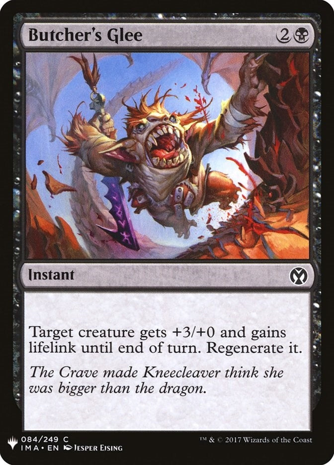 Butcher’s Glee (84) [LIST] - MTG Single